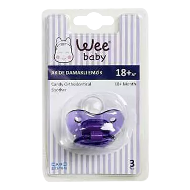 پستانک ارتودنسی شفاف وکیوم سایز 3 (کد 113) وی بیبی Wee baby
